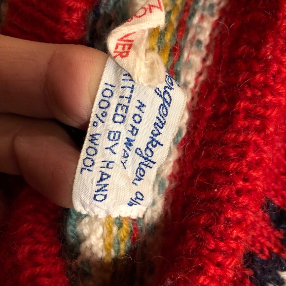 BERGENSKOFTER hand knit wool sweater/Norway - Picture 7 of 7